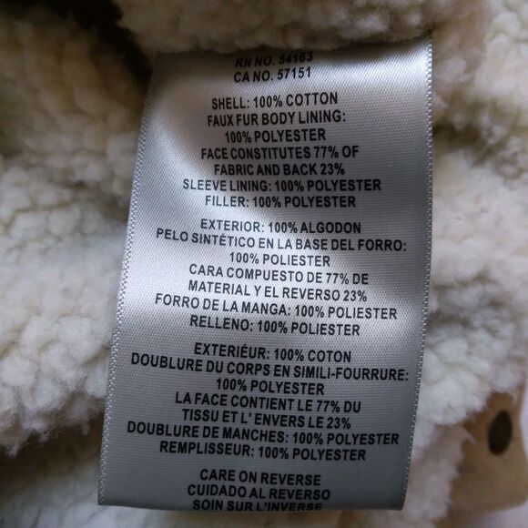 Levi’s Corduroy Trucker Jacket Tan Cotton Sherpa Fleece Lined 90s Y2K Men’s XL - Picture 11 of 16